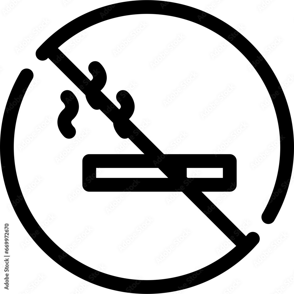 No Smoking Area Icon No Smoking Area Icon