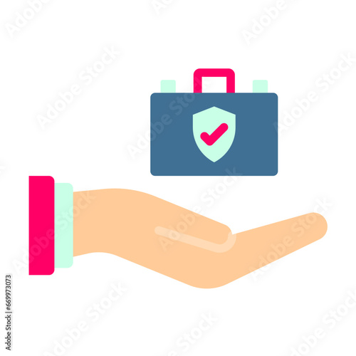 Employer Sponsored Insurance Icon Style
