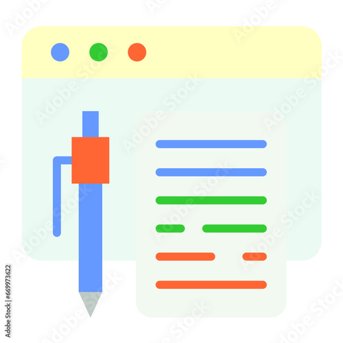 Copywriting Amd Scripting Icon Style