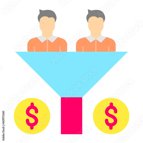Sales Funnel Icon Style