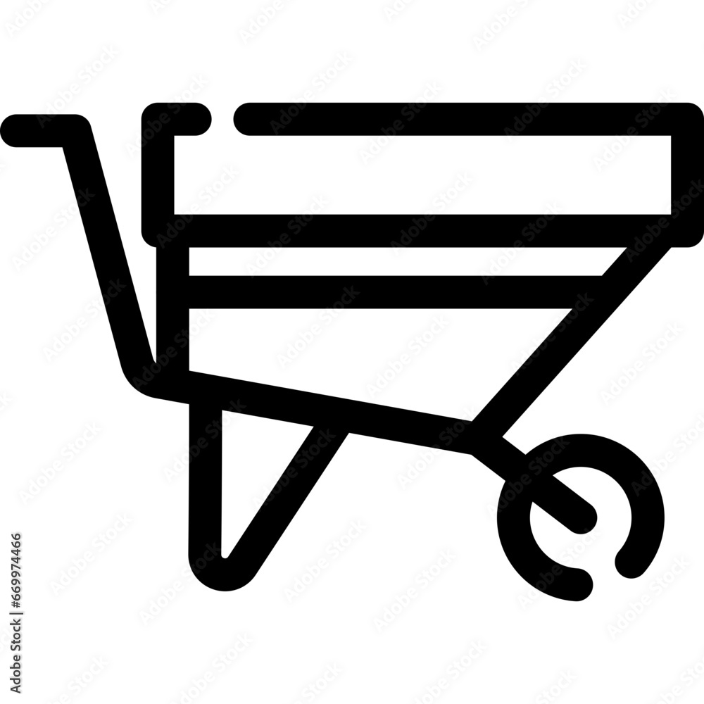 Wheelbarrow Icon Wheelbarrow Icon