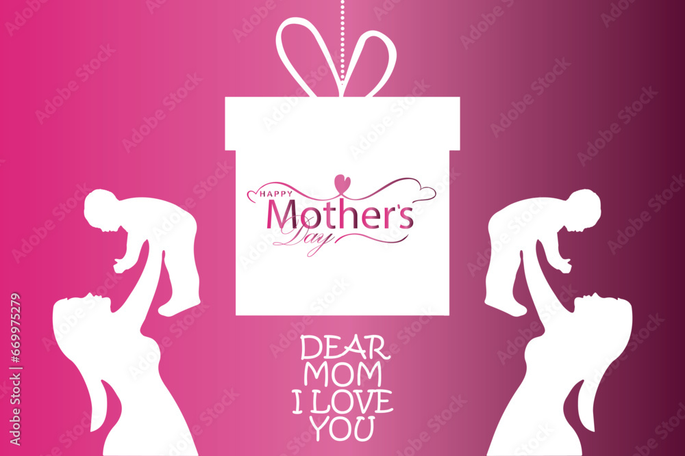 Happy Mother's Day. banner, Greeting card, poster Happy Mother's Day. banner, Greeting card, poster