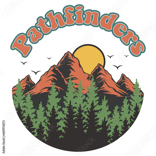 Konstfotografi pathfinders retro design