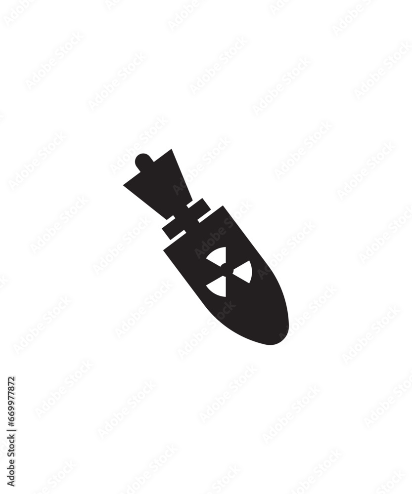 nuclear bomb icon, vector best flat icon. nuclear bomb icon, vector best flat icon.