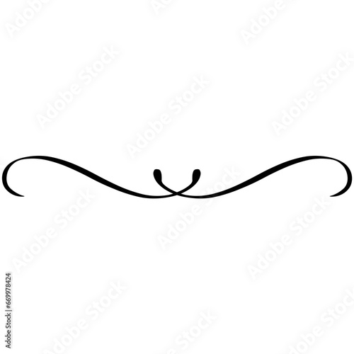 Curly graphic elements. Calligraphy swashes, signature decorative creative desig