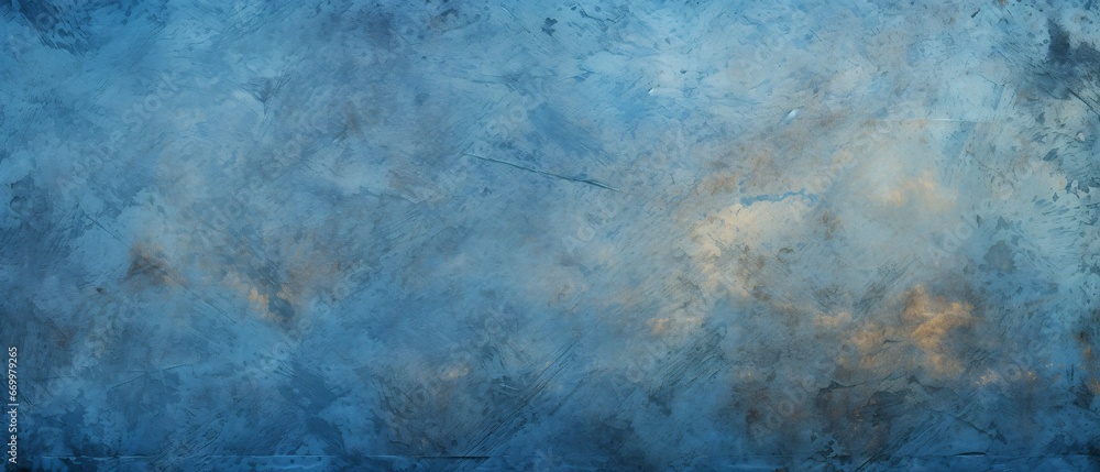 textured blue surface with some scratches on the background, dark beige and dark azure, smokey background, bold color field, realistic textures