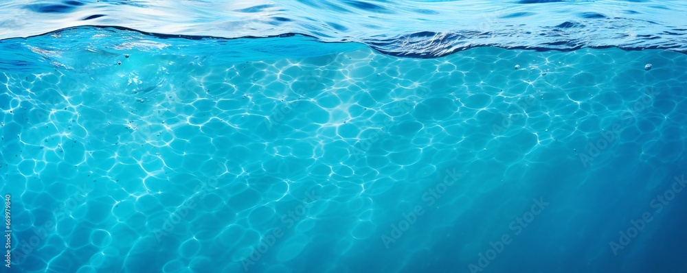 Fresh blue water background texture Generative AI