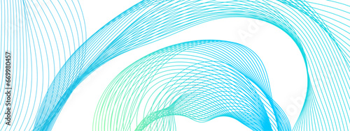 Curve lines abstract business art waves in transparent background. Vector technology backdrop digital wave flow pattern. Modern stream wave and curve round lines wallpaper background