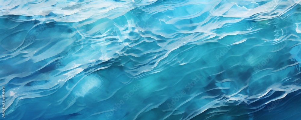 Fresh blue water background texture Generative AI Fresh blue water background texture Generative AI