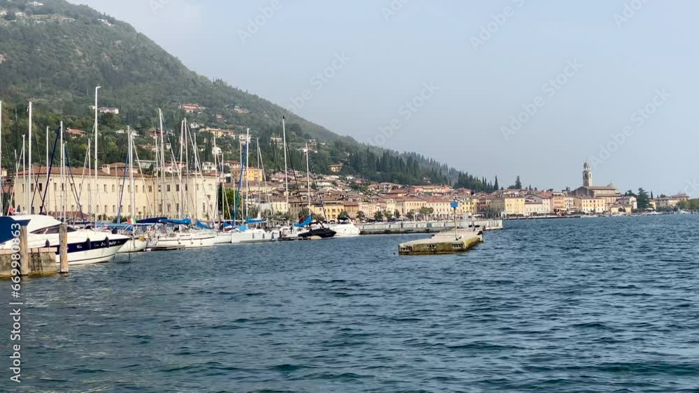 Salò, Garda lake, Italy, panoramic view of the waterfront Salò, Garda lake, Italy, panoramic view of the waterfront