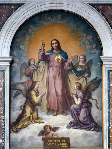 Canvas Print Sacred Heart of Jesus