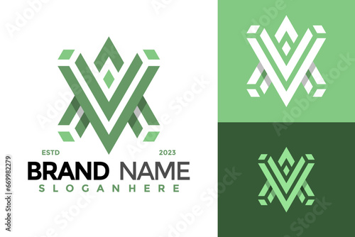 Ma or Am Monogram Logo design vector symbol icon illustration