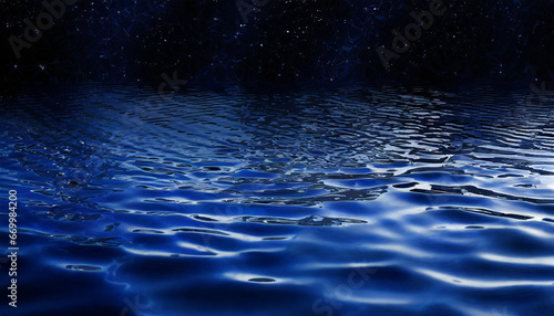 blue water with ripples on the surface defocus blurred transparent black colored clear calm water surface texture with splashes and bubbles water waves with shining pattern texture background