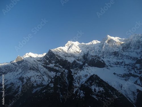 snow covered mountains © Bhudeb