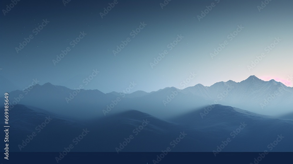 misty mountain landscape  generated by AI