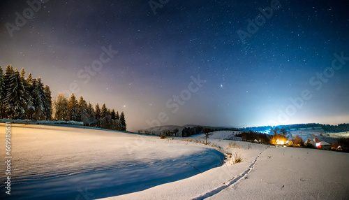 winter night landscape © Nichole