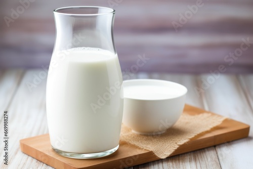 close-up of a lactose-free milk carton
