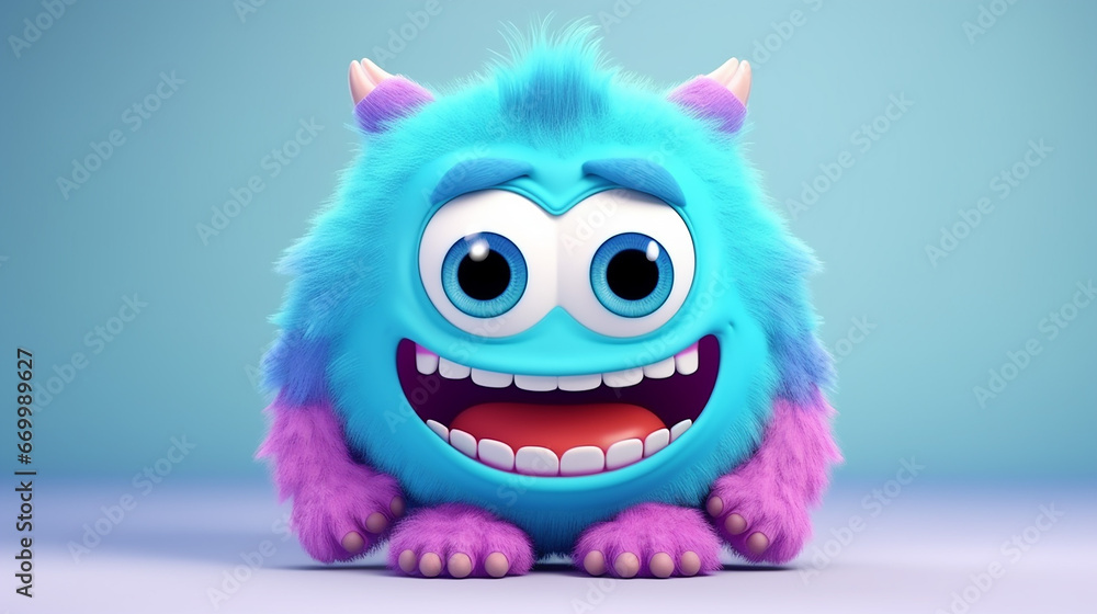 3d cute childish face toothless smile amazed 3d cute childish face toothless smile amazed