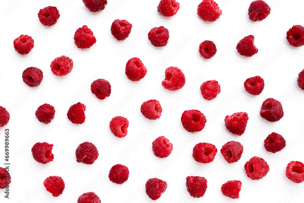 Fresh raspberry on white background. Fresh raspberry on white background.