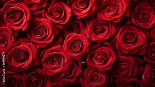 red roses background  generated by AI