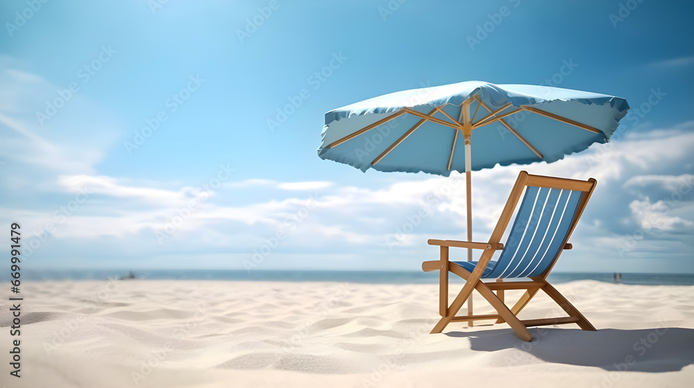 Beach Chairs and Umbrella.
