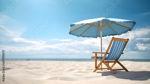 Beach Chairs and Umbrella.