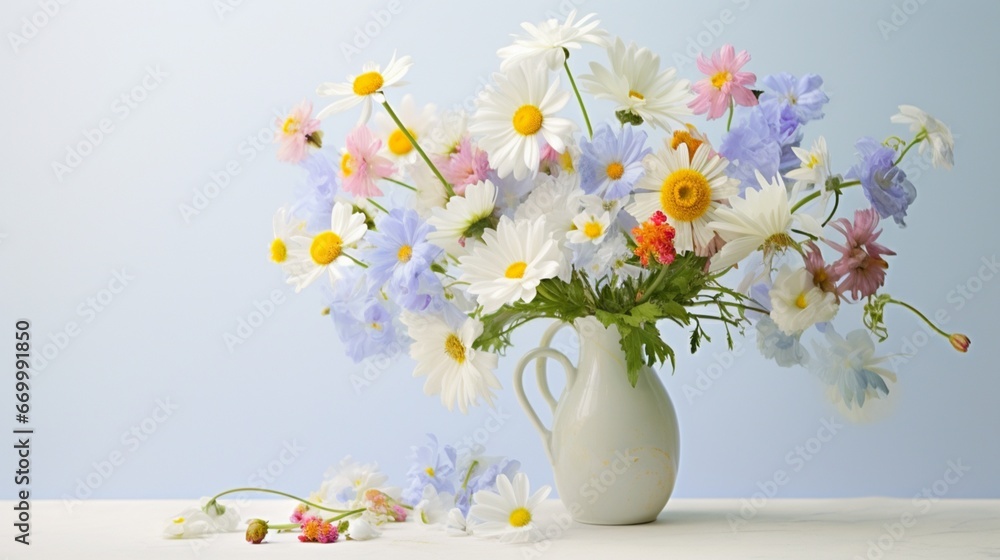 easter eggs and flowers generated by AI easter eggs and flowers generated by AI