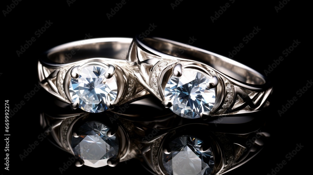 diamond engagement ring generated by AI diamond engagement ring generated by AI
