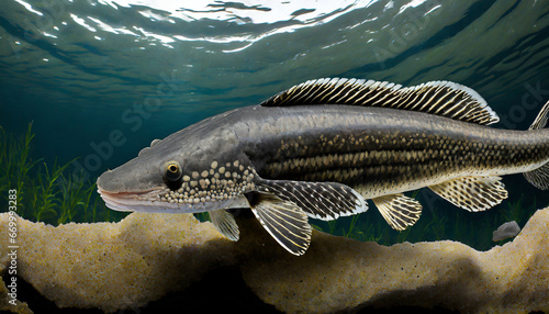 png image of suckermouth catfish ready to use hypostomus plecostomus also known as the suckermouth catfish or the common pleco is a tropical freshwater fish belonging to the armored photo