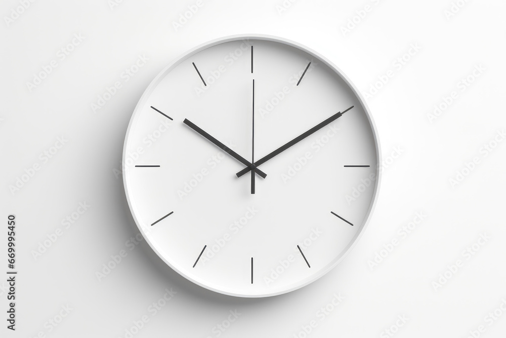 Minimalist white wall clock Minimalist white wall clock