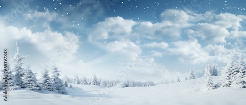 white clean snowdrift clean blue backdrop blank © mariyana_117