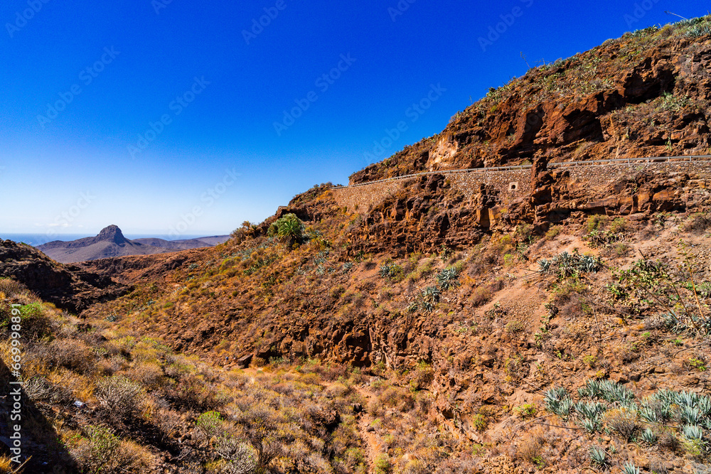 Fototapeta premium Gran Canaria Barranco de las Vacas gorge. Sight that is particularly popular with influencers!
