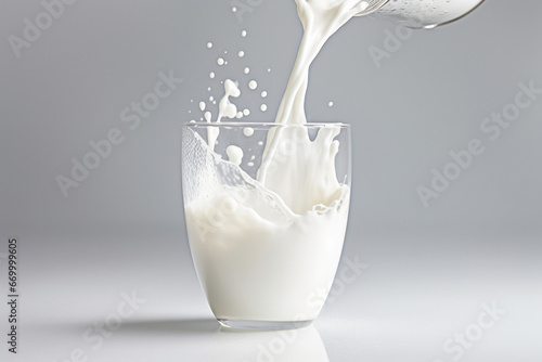 milk splashing from the glass