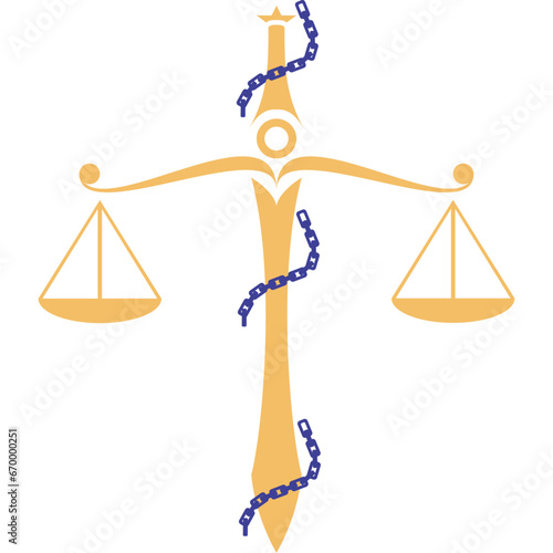 scales of justice and symbol