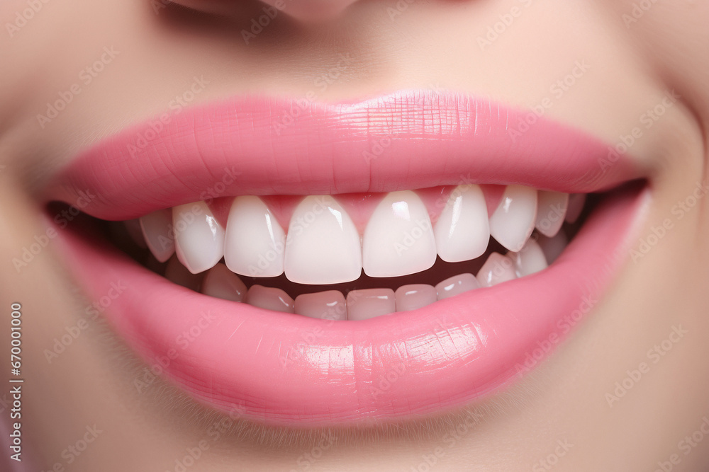 Close up of white healthy teeth Close up of white healthy teeth