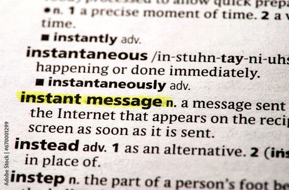 instant message instant message