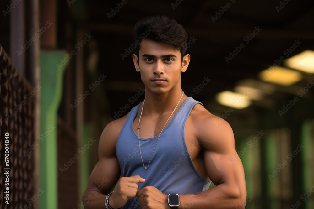 indian handsome muscular man