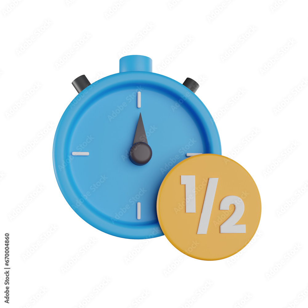 Half-Time 3d illustration Half-Time 3d illustration