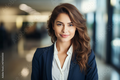 Generative AI picture portrait of attractive office worker young woman Free Download Generative AI picture portrait of attractive office worker young woman - GFXLoad