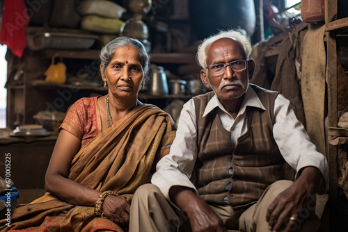 Indian Senior happy couple