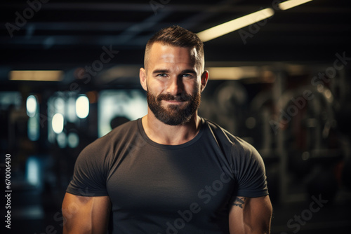 Portrait of a Personal Trainer in the Gym