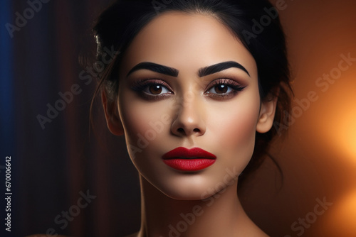 Wallpaper Mural beautiful woman with attractive makeup Torontodigital.ca