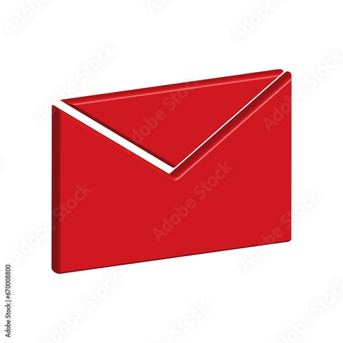 Mail icon. email icon. E-mail icon. Envelope illustration 3D design