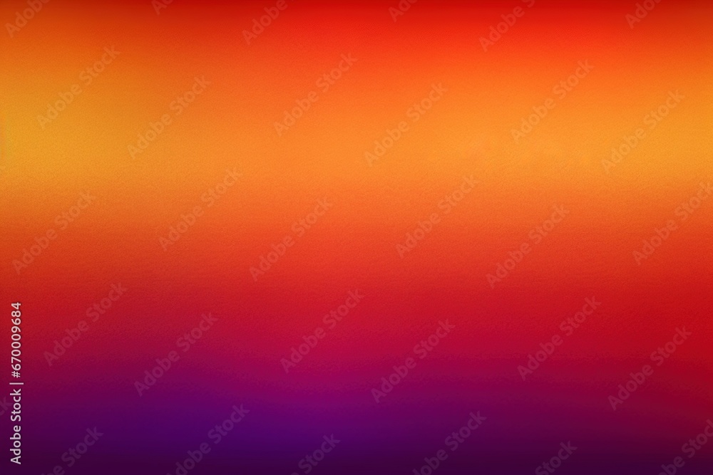 Vibrant Orange, Yellow, Red, and Purple Abstract Background with Color Gradient, Ombre Waves, Neon Glow, and Rough Texture
