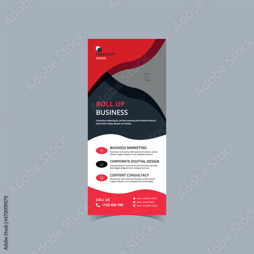 Business Roll up banner Design Template