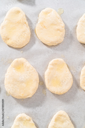 Homemade naan dippers