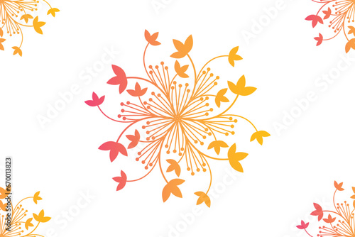 Wallpaper Mural Floral mandala background. Mandala coloring page. Torontodigital.ca