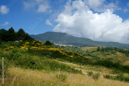 Rural landscape in Tuscany near Abbadia San Salvatore