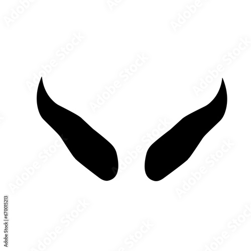 Bull horn logo vector