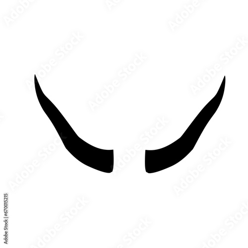 Bull horn logo vector